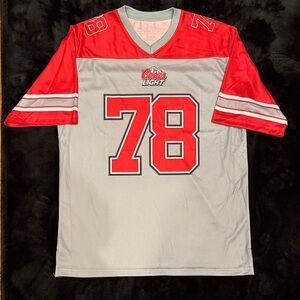 Men's Red and Gray Coors Jersey